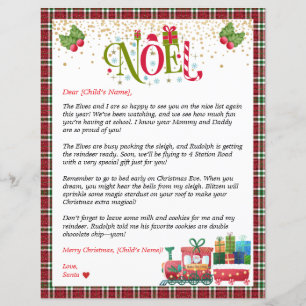 Carta Personalizada do Papai Noel para Crianças Gi