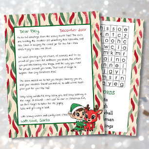 Carta Personalizada Fofa do Papai Noel   Caça-pala