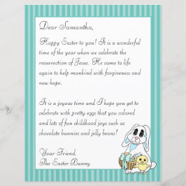 Carta Religiosa de Páscoa para o Folheto de Seus F