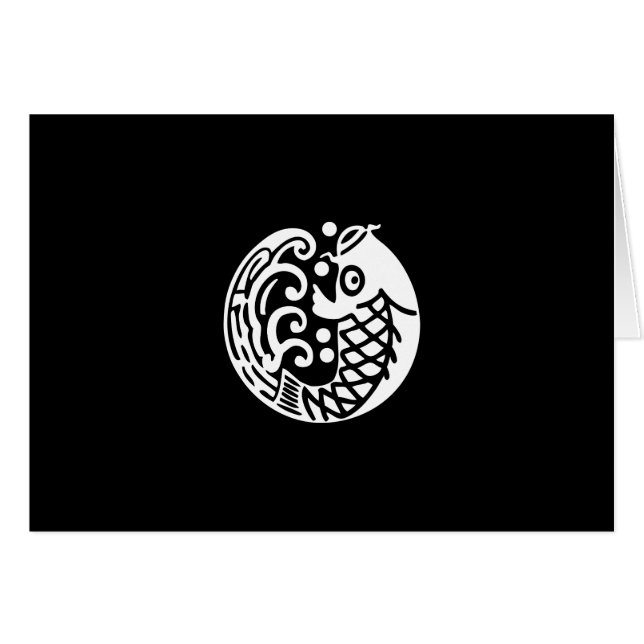 CARTÃO に 鯉 波 (Frente Horizontal)