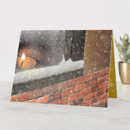 CARTÃO クリスマスカード (窓辺のキャンドル)