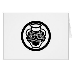 CARTÃO 中 輪 に 壺 蔦 に