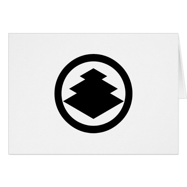 CARTÃO 丸 に 三 階 菱 (Frente Horizontal)