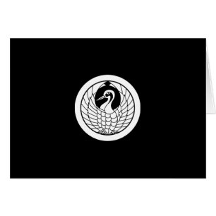 CARTÃO 丸 に 鶴 の 丸