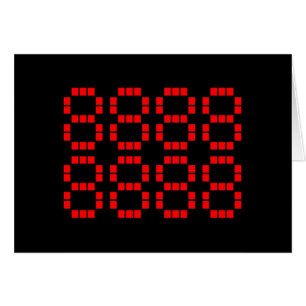 Cartão 八 八 八 八 八 八 八 888888888   Placa de Números Sortudo