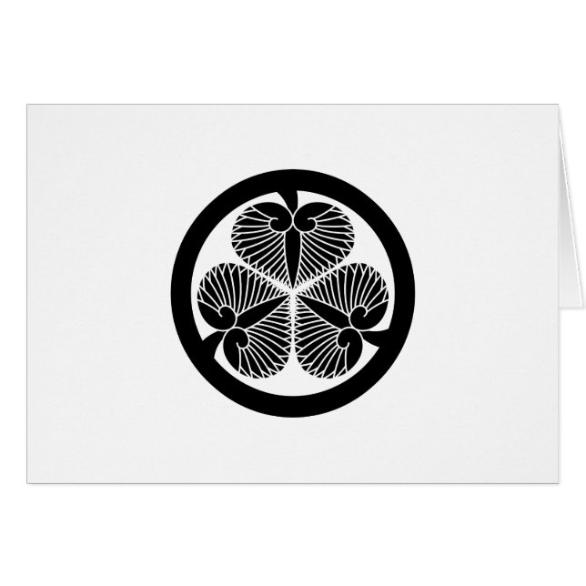 CARTÃO 川 徳(6代 ・ 家31葵)8 (Frente Horizontal)