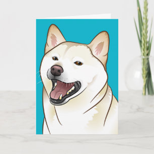 Cartão 柴 犬 Feliz Aniversário Shiba Inu Dog