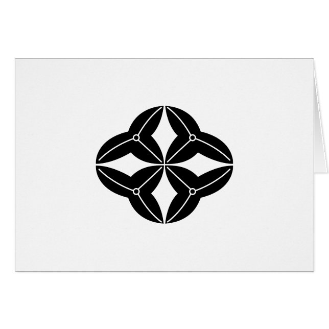 CARTÃO 沢 瀉 七 宝 (Frente Horizontal)