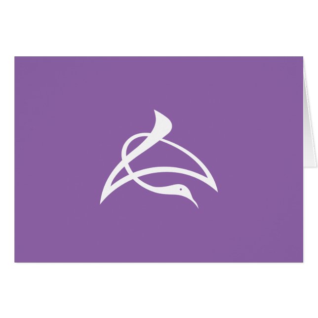 CARTÃO 長 の 字 鶴 (Frente Horizontal)