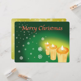 CARTÃO 雪を麻の葉文様で描いたクリスマスカード