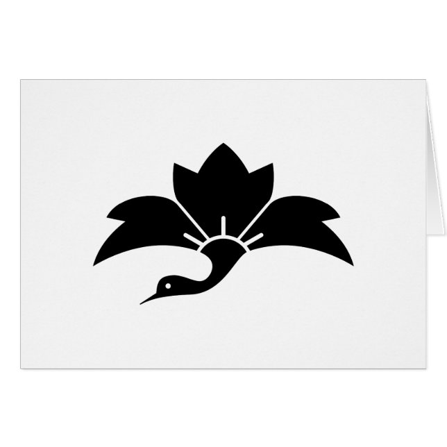 CARTÃO 鬼 花 菱 鶴 (Frente Horizontal)
