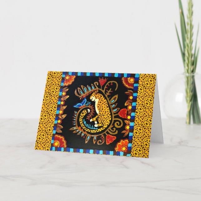 Cartão 08 - Sleeping Jaguar Greeting Card (Frente)
