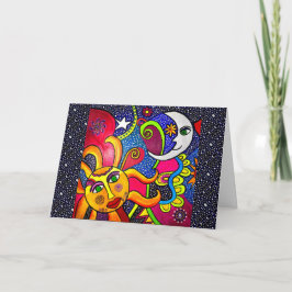 Cartão 09 - Cosmos Greeting Card