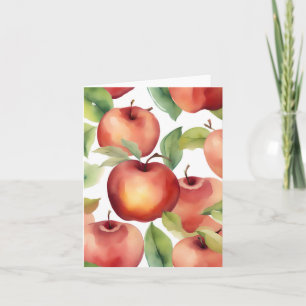 Cartão 1º de janeiro Maçã dando dia F