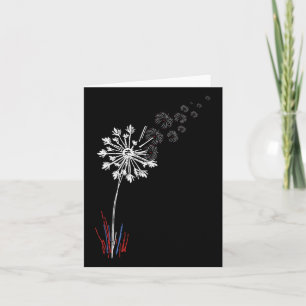 Cartão 1º De Julho Flor Fofa Patriótica Americana 1