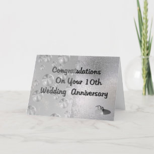 Cartão 10º Aniversário de Casamento