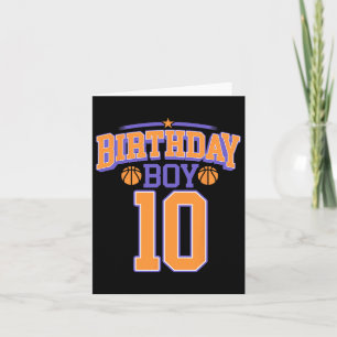 Cartão 10º Aniversário do Bysketbyll Com Mais De 10 Anos 