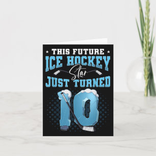 Cartão 10º Aniversário Hóquei no Gelo