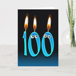 Cartão 100ª Velas de Aniversário