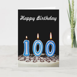 Cartão 100º Bolo de Aniversário