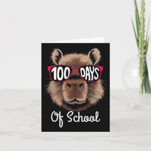Cartão 100º Dia Da Escola Legal Capybara 100 Dias Mais In