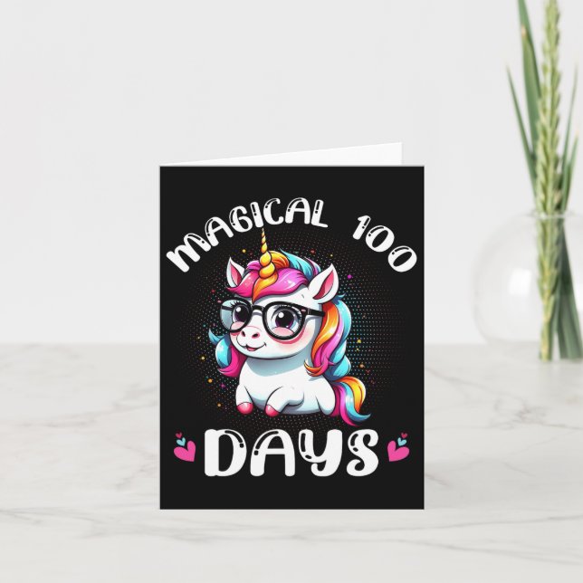 Cartão 100º Dia de Professores Crianças Feliz 100 (Frente)