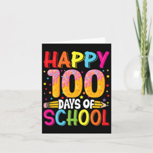 Cartão 100º Dia de Professores Crianças Feliz 100