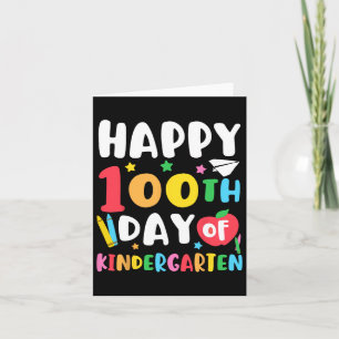 Cartão 100º Dia De Professores Do Jardim De Infância 100