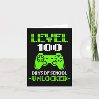 Cartão 100º Dia De Videos games De Camisas Escolares