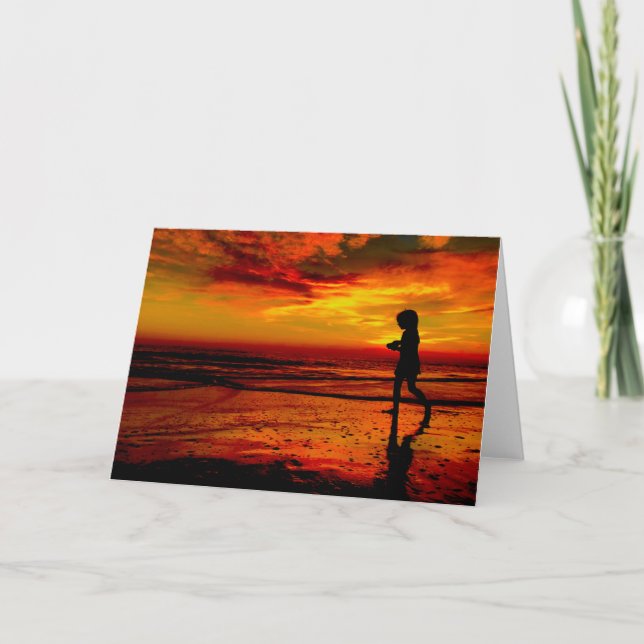 Cartão 10006 Malibu, gaivota da praia de CA Zuma no por (Frente)