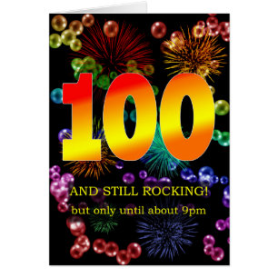 Cartão 100.º aniversário ainda está balançando