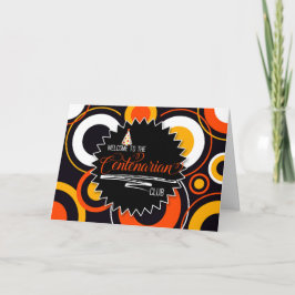 Cartão 100. º aniversário dos círculos geométricos Centen