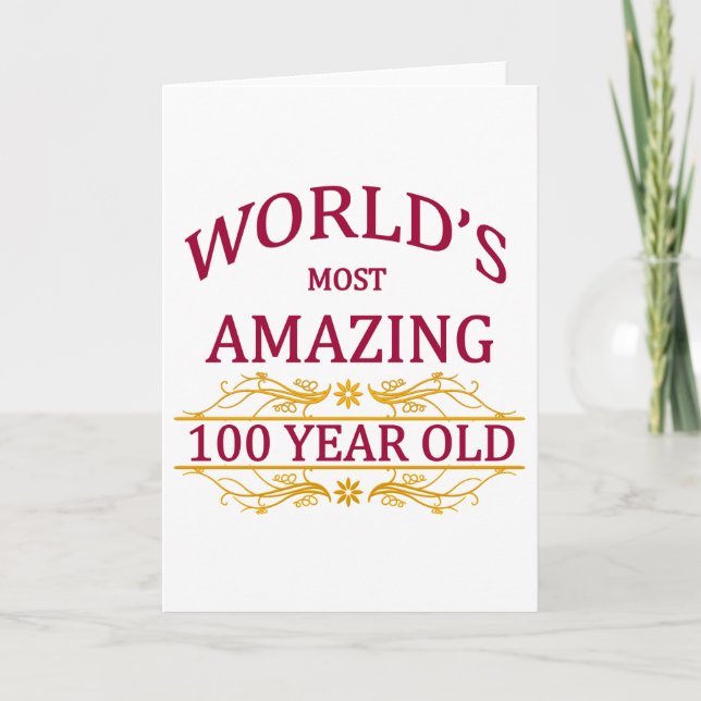 Cartão 100. Aniversário (Frente)