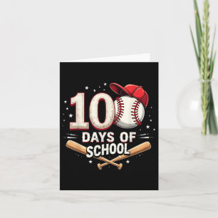 Cartão 100 Dias De Basebol Escolar 100º Dia Da Escola