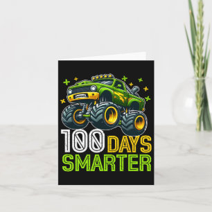 Cartão 100 Dias De Caminhão Monstro Mais Inteligente 100 