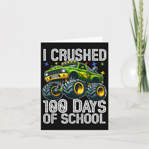 Cartão 100 Dias De Caminhão Monstro Mais Inteligente 100 