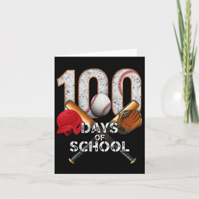 Cartão 100 Dias De Comemoração Da Diversão De Capacetes D (Frente)
