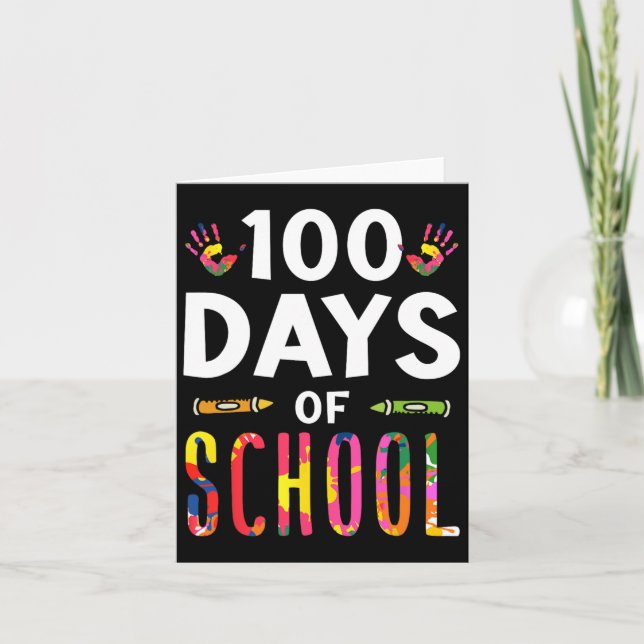 Cartão 100 Dias De Doces Da Escola (Frente)