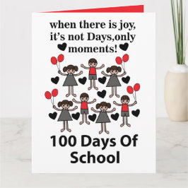Cartão 100 Dias De Escola