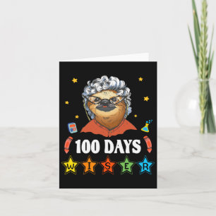 Cartão 100 Dias De Escola 100 Anos Figurino De Senhora Pa