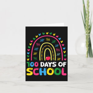 Cartão 100 Dias De Escola Arco-Íris 100º Dia Da Escola Me