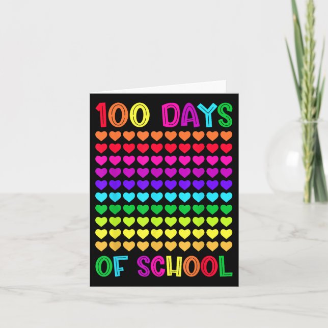 Cartão 100 Dias De Escola E Ainda A Ama Corta 10 (Frente)
