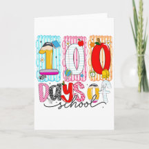 100 Dias de Escola Fofo Colorido 100º Dia