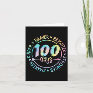 Cartão 100 Dias De Escola Mais Inteligente Kinder Brighte