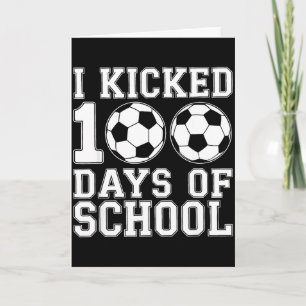 Cartão 100 Dias De Escolinha De Futebol Meninos Crianças 