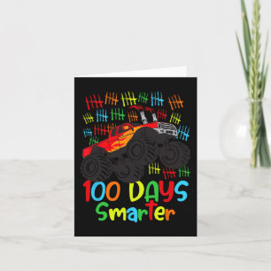 Cartão 100 Dias De Meninos Mais Inteligentes Do Jardim De