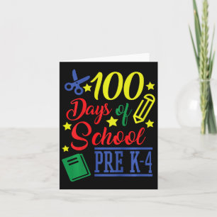 Cartão 100 Dias De Pré-Escola 4