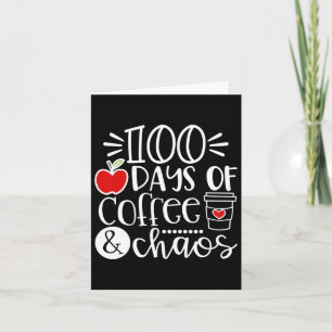 Cartão 100 Dias De Professora Do Café Feliz 100 Dias De