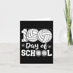 Cartão 100 Dias De Professores Crianças De Voleibol 100º