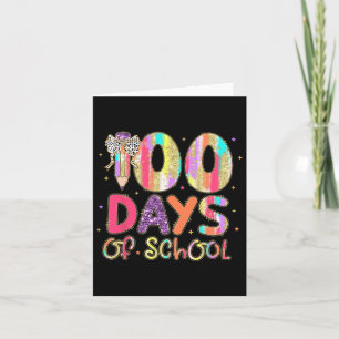 Cartão 100 Dias De Professores Do Arco De Lápis De Coquet